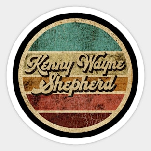 Tanatoraja, circle retro faded Kenny Wayne Shepherd Sticker